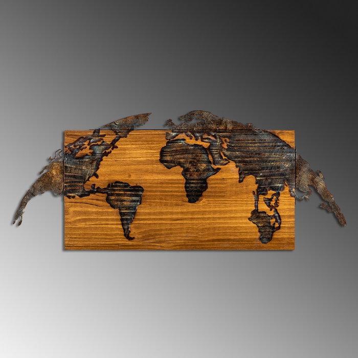 Wallity World Map-1 Multicolor
